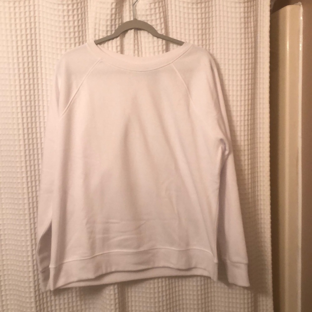 white super soft crewneck